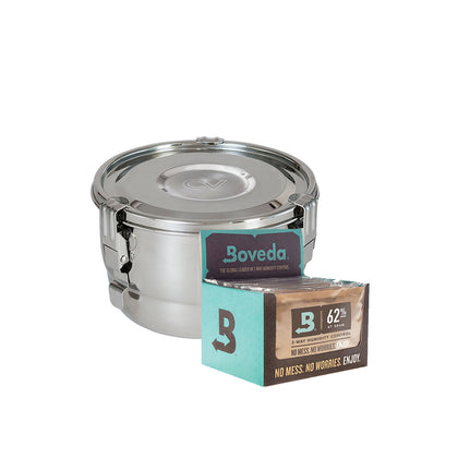CVault Humidity Controlled Container Combo - 4L | 12 x Boveda 67g 62%